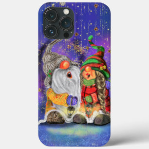 Funda Para iPhone 13 Pro Max Canto Feliz Navidad Gnomes iPhone Case