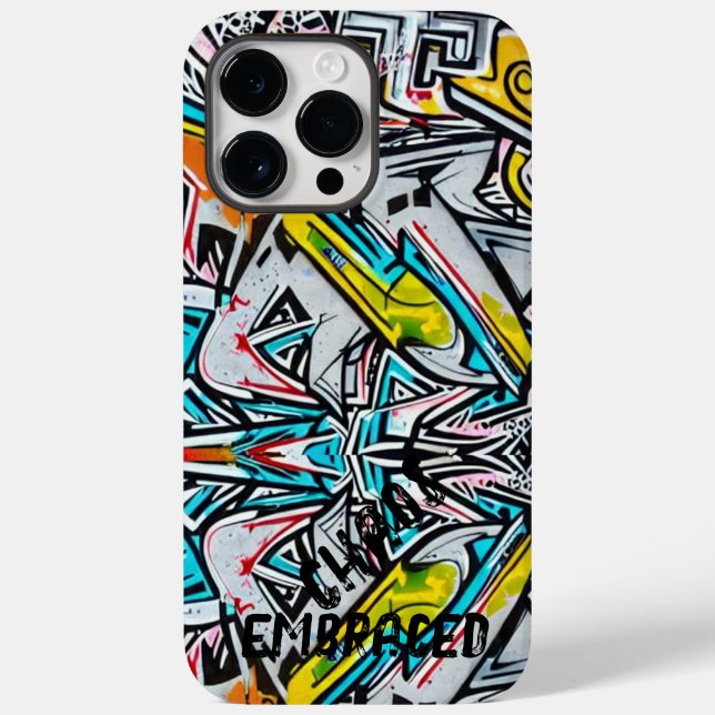 Funda De Case-Mate Para iPhone caos adoptado - tu propio graffiti (Reverso )