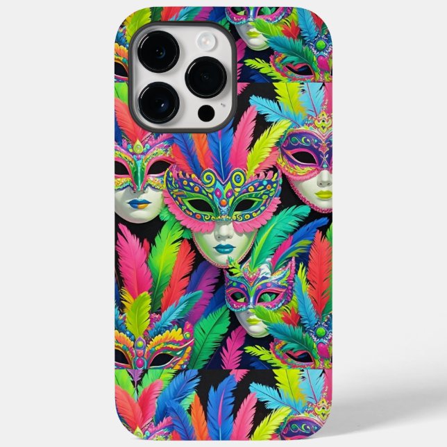 Funda De Case-Mate Para iPhone Capa de carnaval máscara  (Reverso )
