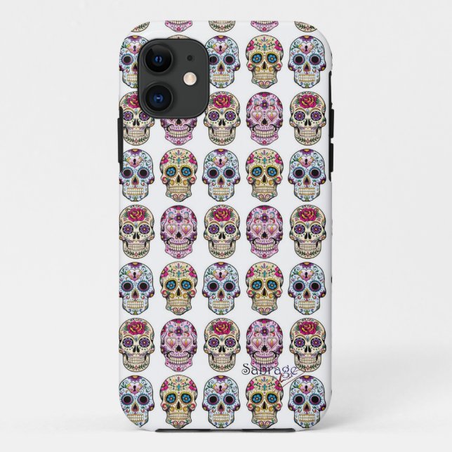 Funda De Case-Mate Para iPhone Capa de celular Iphone 5 Skull by Sabrage (Reverso)