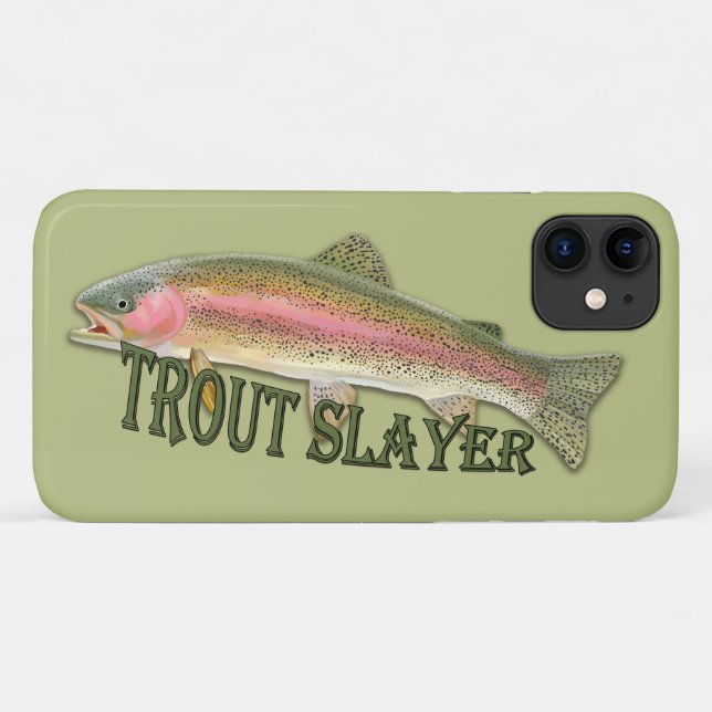 Funda De Case-Mate Para iPhone Capa de trucha arco iris (Reverso (horizontal))