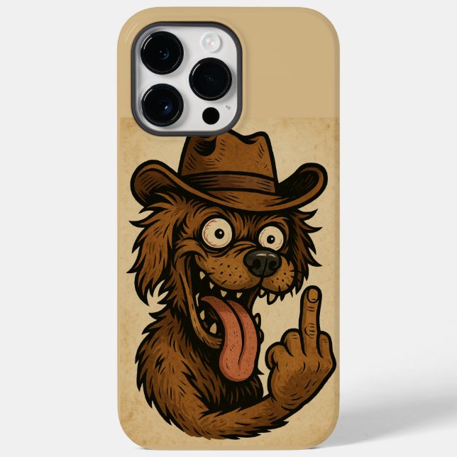 FUNDA DE Case-Mate PARA iPhone CAPA PARA CELULAR CACHORRO LOUCO (Reverso )