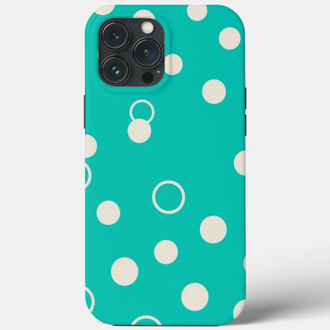 Funda De Case-Mate Para iPhone CAPA PARA DESIGN Padrão Gráfico em Turquesa        (Reverso )