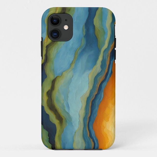 Funda De Case-Mate Para iPhone Capas fracturadas horizontales "Estepona" (Reverso)