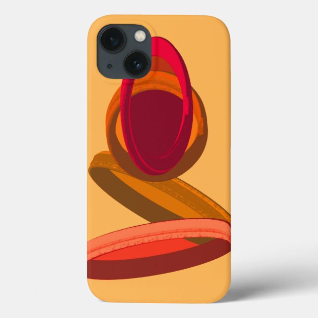 Funda De Case-Mate Para iPhone Cape Verde Lluvia a Cachupa Ilustración Abstracta (Reverso)