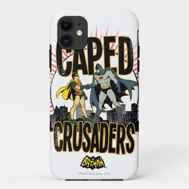 Funda De Case-Mate Para iPhone Caped Crusaders Graphic (Reverso)
