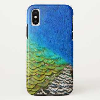 Funda Para iPhone XS Caperas de pavo real IV Naturaleza colorida abstra
