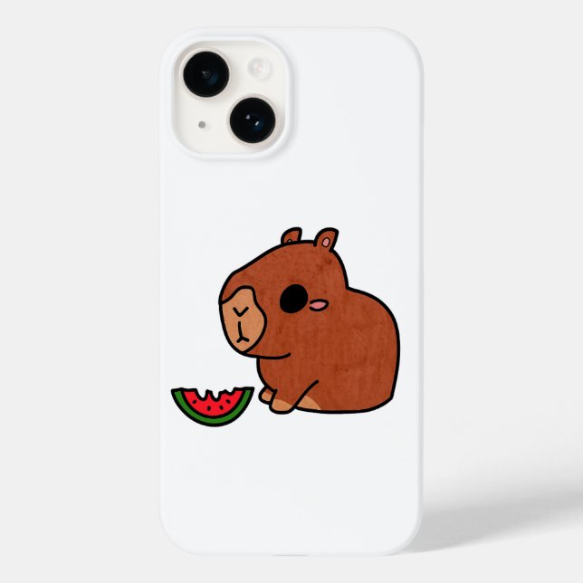 Funda De Case-Mate Para iPhone Capibara (Reverso )