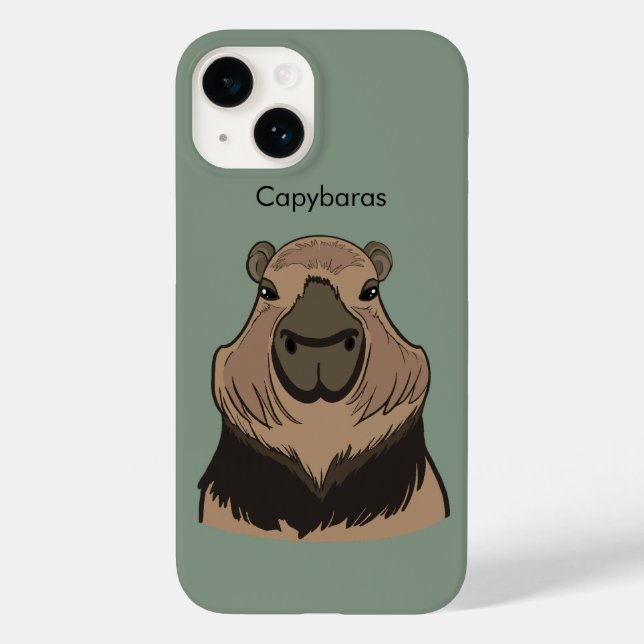 Funda De Case-Mate Para iPhone Capibara (Reverso )