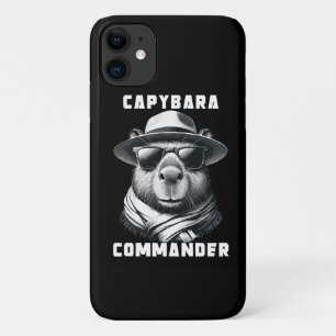 Funda Para iPhone 11 Capibara Con Gafas De Sol Capy Comandante