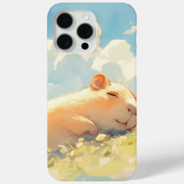 Funda Para iPhone 15 Pro Max Capibaras en la hierba