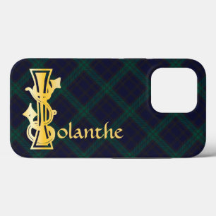 Funda Para iPhone 13 Pro Capital decorativa Botánica Medieval I