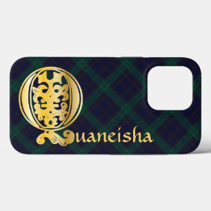 Funda Para iPhone 13 Pro Capital decorativa Botánica Medieval Q