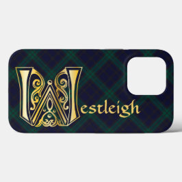 Funda Para iPhone 13 Pro Capital decorativa Botánica Medieval W