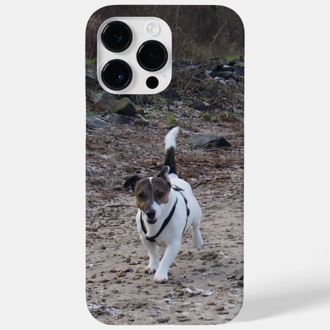 Funda De Case-Mate Para iPhone Capo von Oppenheim, Jack Russell Terrier Dog (Reverso)