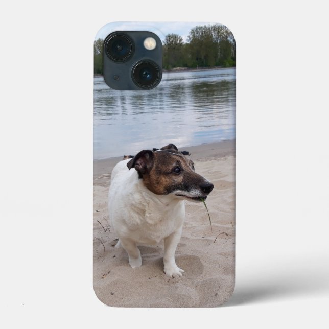 Funda De Case-Mate Para iPhone Capo von Oppenheim, Jack Russell Terrier Dog (Reverso )