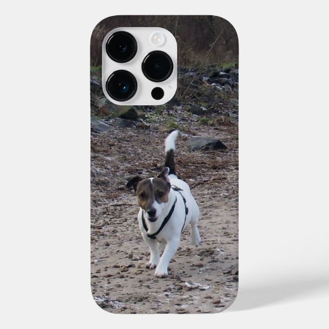Funda De Case-Mate Para iPhone Capo von Oppenheim, Jack Russell Terrier Dog (Reverso )