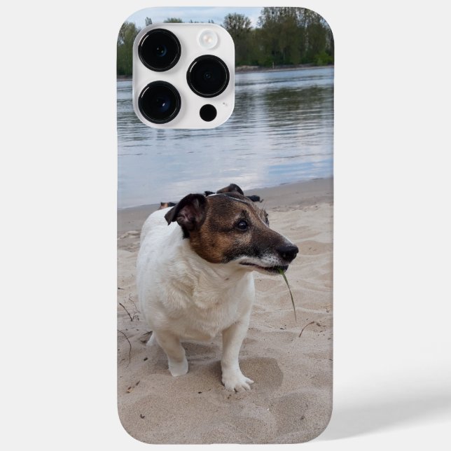 Funda De Case-Mate Para iPhone Capo von Oppenheim, Jack Russell Terrier Dog (Reverso)