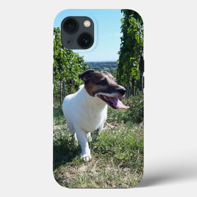 Funda De Case-Mate Para iPhone Capo von Oppenheim Jack Russell Terrier, Perro (Reverso )
