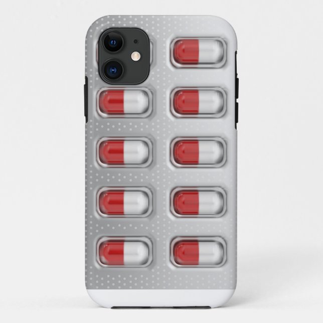 Funda De Case-Mate Para iPhone Cápsulas en paquete de ampolla (Reverso)