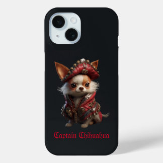 Funda Para iPhone 15 Captain Chihuahua