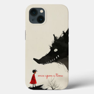Funda Para iPhone 13 Capuchas rojas y lobo malvado