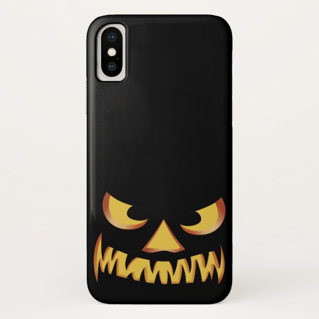 Funda De Case-Mate Para iPhone Cara de calabaza 2 (Reverso)
