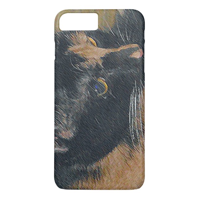 Funda De Case-Mate Para iPhone Cara de Gatito Calico (Reverso)