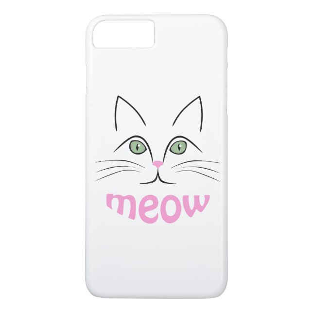 Funda De Case-Mate Para iPhone Cara de gato (Reverso)
