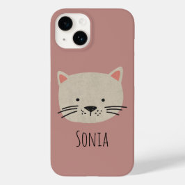 Funda Para iPhone 14 De Case-Mate Cara de gato caprichosa