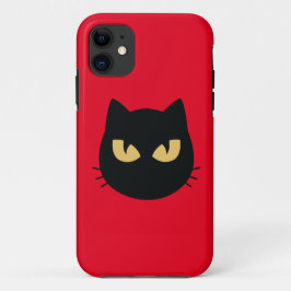 Funda Para iPhone 11 Cara de gato negro