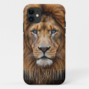 Funda Para iPhone 11 Cara de León Majestuoso con Ojos Azules   Anima Fa