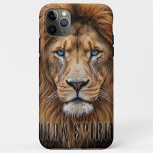 Funda Para iPhone 11 Pro Max Cara de León Majestuoso con Ojos Azules   Anima Fa
