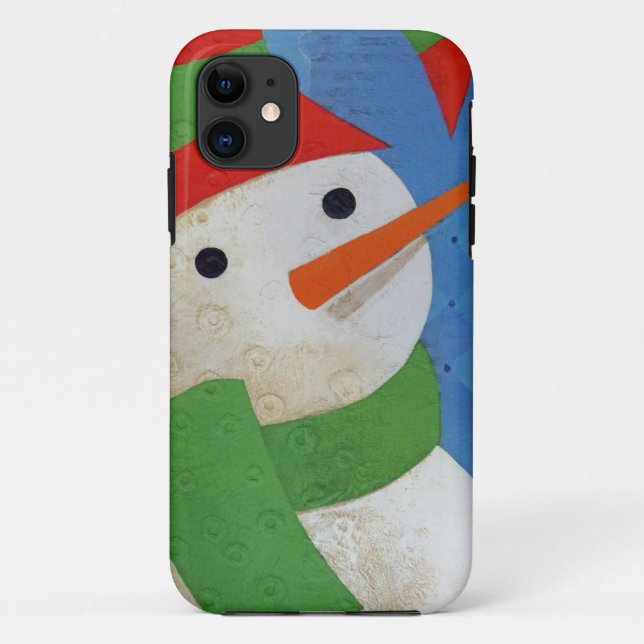Funda De Case-Mate Para iPhone Cara de Snowman (Reverso)