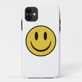 Funda Para iPhone 11 Cara de sonrisa purpurina