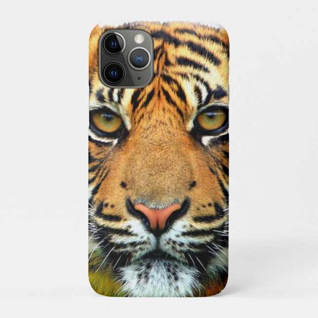 Funda De Case-Mate Para iPhone Cara de tigre salvaje (Reverso)