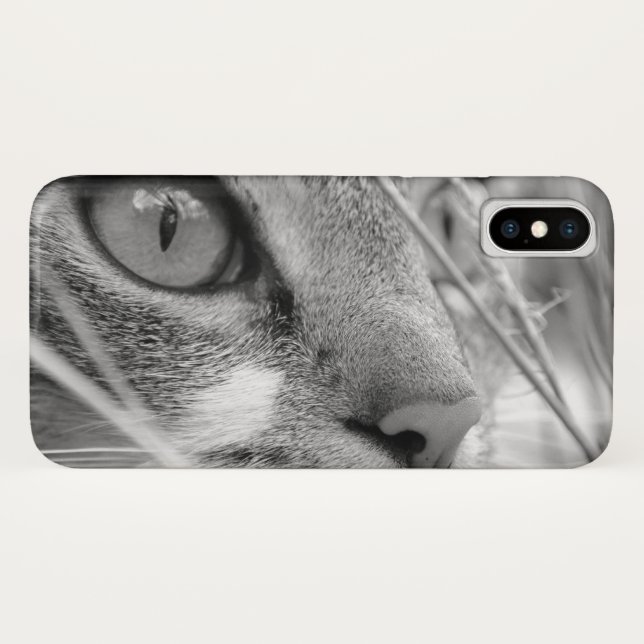 Funda De Case-Mate Para iPhone Cara de un gato (Reverso (horizontal))