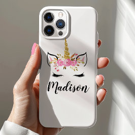 Funda Para iPhone 8/7 Cara De Unicornio Con Nombre Personalizado De Eyel