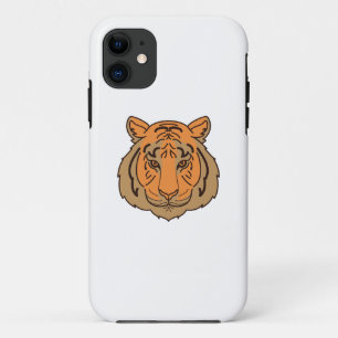 Funda Para iPhone 11 Cara del tigre naranja