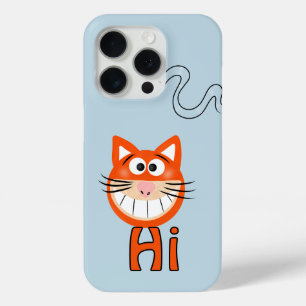Funda Para iPhone 15 Pro Cara divertida de gato