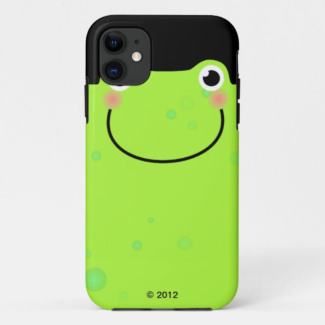 Funda De Case-Mate Para iPhone Cara divertida de rana (Reverso)