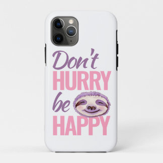 Funda Para iPhone 11 Pro Cara espumosa no se apresuren a ser púrpura rosa f