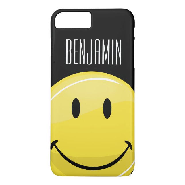 Funda De Case-Mate Para iPhone Cara feliz amarilla clásica (Reverso)