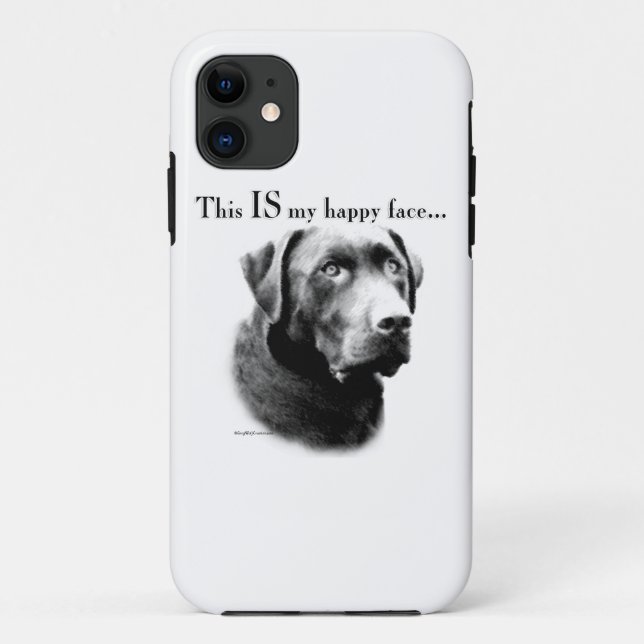Funda De Case-Mate Para iPhone Cara feliz de laboratorio (Reverso)