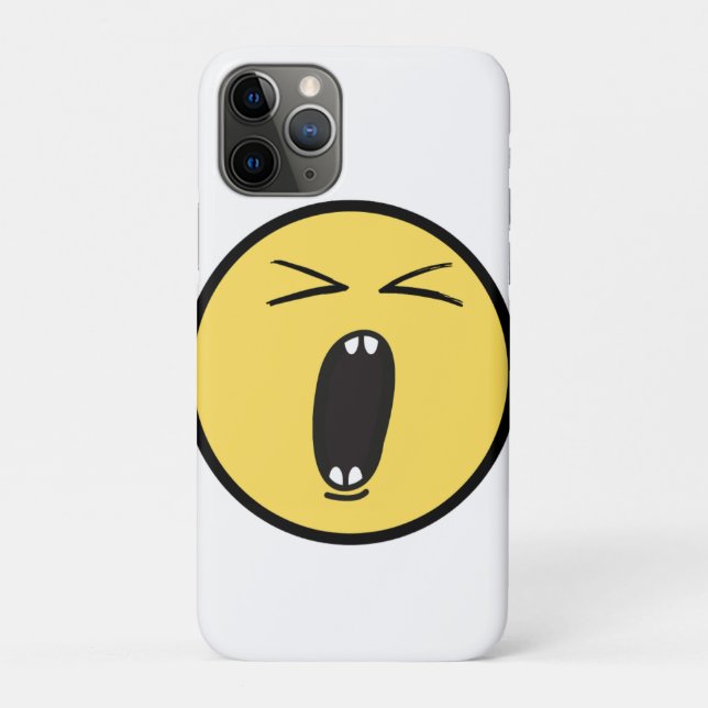 Funda De Case-Mate Para iPhone Cara gritando en el altavoz. (Reverso)
