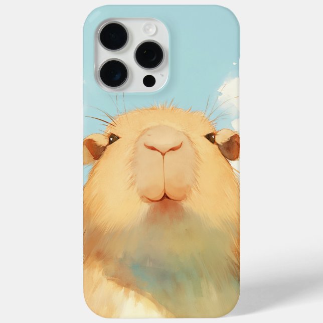 Funda De Case-Mate Para iPhone Cara Linda de Carpincho (Reverso )
