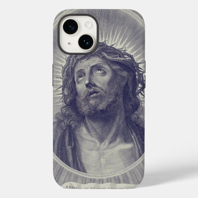 Funda De Case-Mate Para iPhone Cara sagrada de Jesús (Reverso )