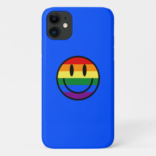 Funda Para iPhone 11 Cara sonriente arco iris