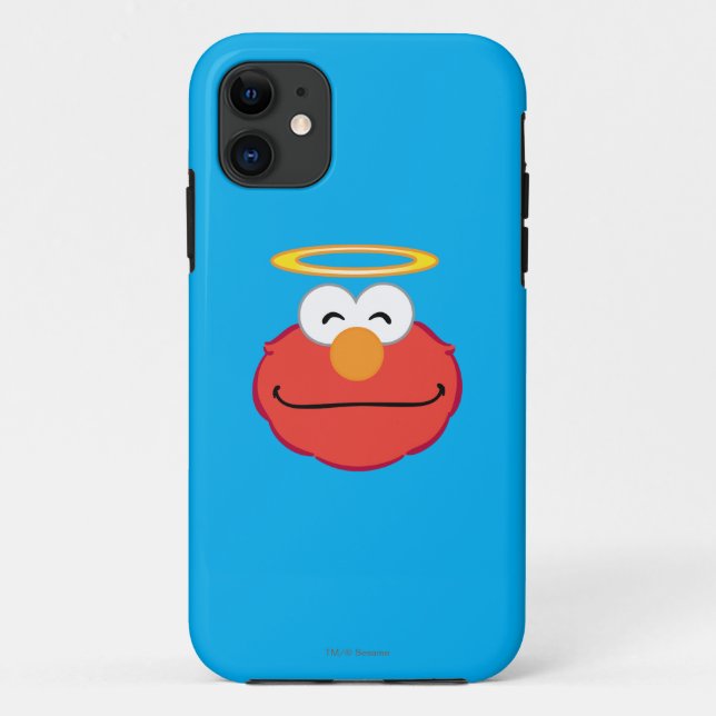 Funda De Case-Mate Para iPhone Cara sonriente con halo de Elmo (Reverso)