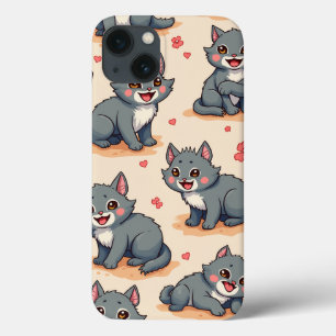 Funda Para iPhone 13 carácter animal adorable
